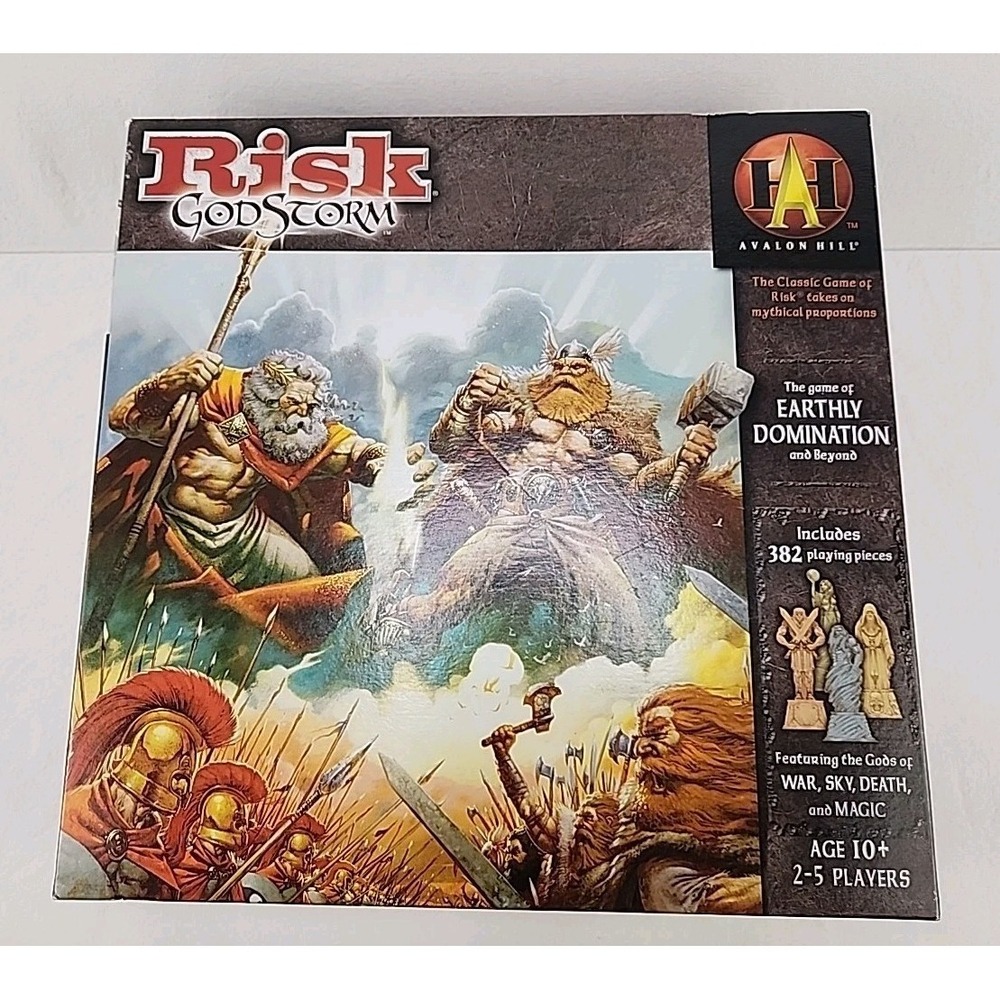 RISK‎ Godstorm Board Game 100% Complete Avalon Hill 2004 Wizards Of The Coast